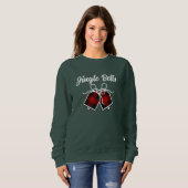 Sweatshirt Jingle Bells & Buffalo Plaid Christmas Bell Modern (Devant entier)