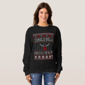 Sweatshirt Jingle Bells Christmas Fitness Kettle Bell Workout (Devant entier)