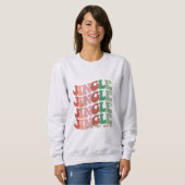 Sweatshirt Jingle jusqu'à Noël (Devant entier)