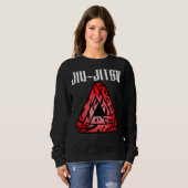 Sweatshirt Jitsu Tribal Gracie Triangle Bjj Grappe Mm (Devant entier)