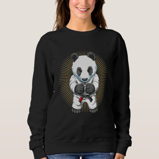 Sweatshirt Jiu Jitsu Brésilien Et Panda Bjj Et Grappling (Devant)