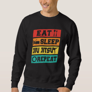 Sweatshirt Jiu Jitsu Brésilien Mma Bjj Câlineur Manger Dormir