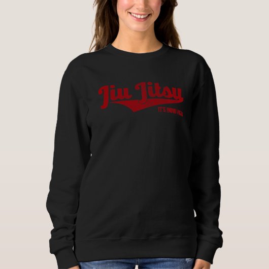 Sweatshirt Jiu Jitsu C'est comme ça que je lance le Mixed mar (Devant)