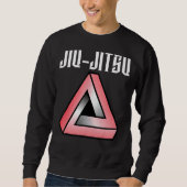 Sweatshirt Jiu Jitsu Spray Peinture Gracie Triangle Mixed mar (Devant)