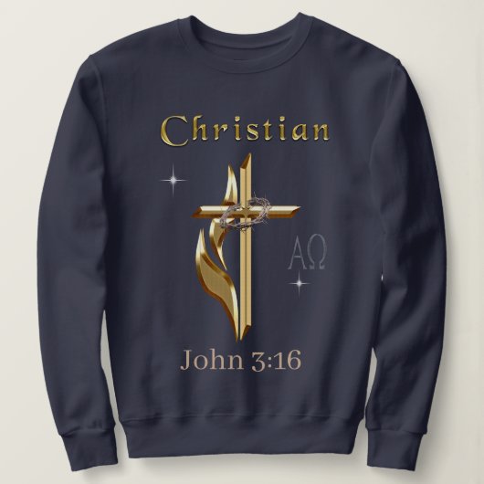Sweatshirt Jn 3:16 (Design devant)