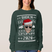 Sweatshirt Joe Biden 2020 Noël laid (Devant)