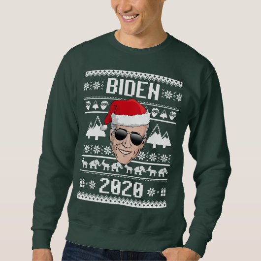 Sweatshirt Joe Biden 2020 Noël laid (Devant)