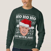 Sweatshirt Joe Biden Vilain Chandail de Noël Aller avec Joe (Devant)