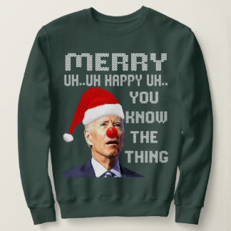 Sweatshirt Joe Biden Vilain Chandail De Noël Pour Hommes _ Fe