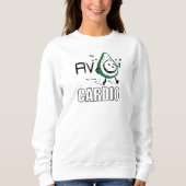 Sweatshirt Jogging Sport Avo-cardio Pun de plaisir Doodle Jog (Devant)