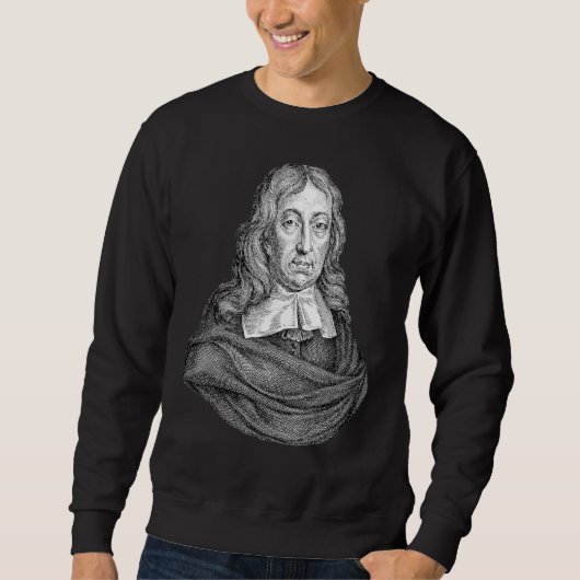 Sweatshirt John Milton Portrait Line Art Auteur (Devant)