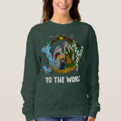 Sweatshirt Joie De Noël Au Monde Bébé Jésus Religieux Ch (Devant)