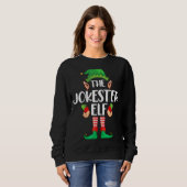 Sweatshirt Jokester Elf Matching Family Group (Devant entier)