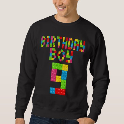 Sweatshirt Joli 9e anniversaire 9 ans Bâtiment de bâtiments B (Devant)