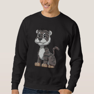 Sweatshirt Joli bébé tigre noir