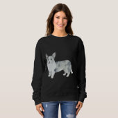Sweatshirt Joli Cardigan Welsh Corgi Puppy pour Chien (Devant entier)