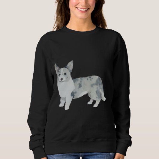 Sweatshirt Joli Cardigan Welsh Corgi Puppy pour Chien (Devant)