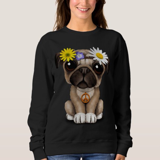 Sweatshirt Joli Carlin Chiot Hippie Classic T-Shirt 697 (Devant)