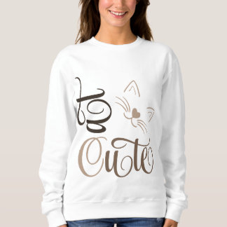 Sweatshirt Joli chat