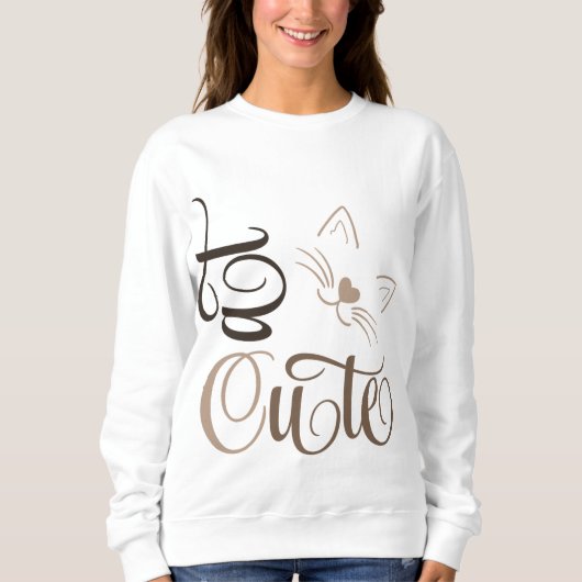 Sweatshirt Joli chat (Devant)