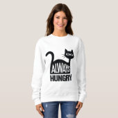 Sweatshirt Joli chat noir (Devant entier)