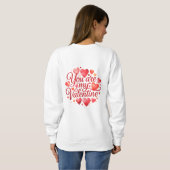 Sweatshirt Joli chérubin avec flèche (Dos entier)