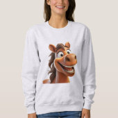 Sweatshirt Joli cheval souriant (Devant)