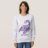 Sweatshirt Joli Chibi Scorpion Zodiaque (Devant entier)