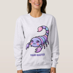 Sweatshirt Joli Chibi Scorpion Zodiaque