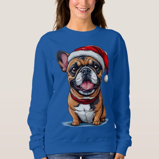 Sweatshirt Joli chien de Noël (Devant)