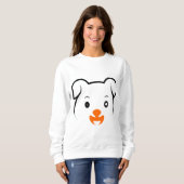 Sweatshirt Joli chiot (Devant entier)