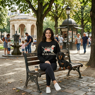 Sweatshirt Joli Citation Drôle de Florale de Teckel pour Amat