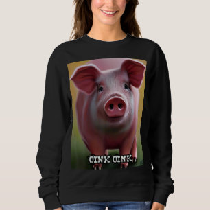 Sweatshirt Joli Cochon Piggie Rose Rose 19