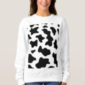 Sweatshirt joli cowboy noir et blanc à la ferme empreinte de  (Devant)