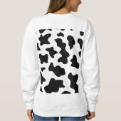 Sweatshirt joli cowboy noir et blanc à la ferme empreinte de  (Dos)
