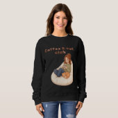Sweatshirt Joli design Café & Club Chat (Devant entier)