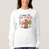 Sweatshirt Joli et drôle cookie de Noël au gingembre (Devant)