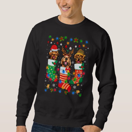 Sweatshirt Joli Golden Retriever Chien Chien Chiot Chaussette (Devant)