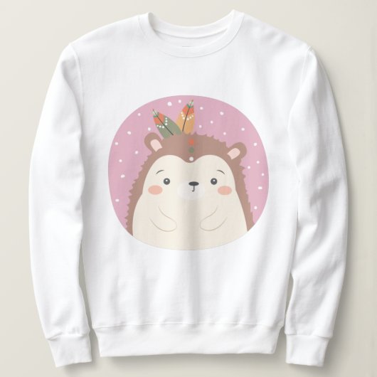 Sweatshirt Joli hérisson (Design devant)