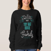 Sweatshirt Joli Jouet Rat Doxie Design Family Chien N (Devant)