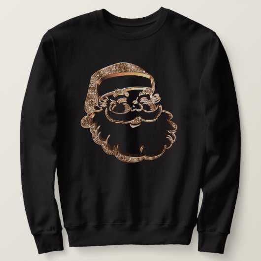 Sweatshirt Joli Père Noël Or Père Noël (Design devant)