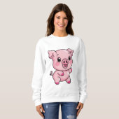 Sweatshirt Joli petit bébé cochon (Devant entier)