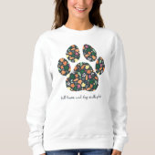 Sweatshirt Joli pull d'automne à empreinte de patte pour un a (Devant)