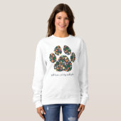 Sweatshirt Joli pull d'automne à empreinte de patte pour un a (Devant entier)
