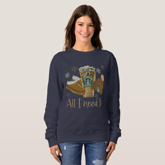 Sweatshirt Joli pull d'hiver pour femmes (Devant entier)