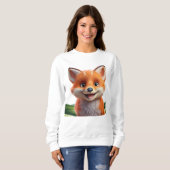 Sweatshirt Joli renard souriant (Devant entier)