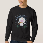 Sweatshirt Joli Snowboy de Noël (Devant)