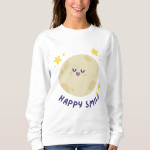 Sweatshirt Joli sweat-shirt pour femme Lune Sourire Heureuse