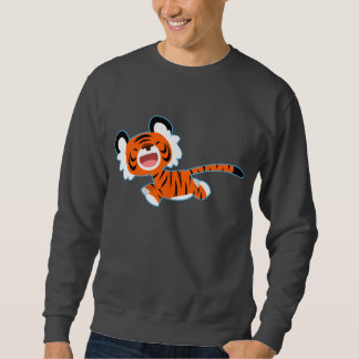 Sweatshirt Joli Tigre Cartoon Sur T-Shirt Run