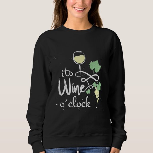 Sweatshirt Joli Vin Blanc Dit Pour Le Vignoble (Devant)
